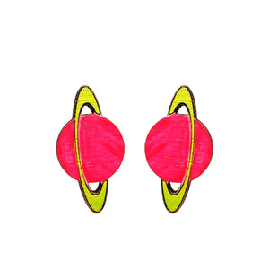 Saturn Stud Earrings - 1