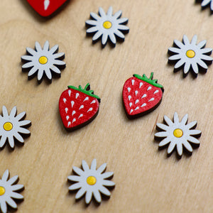 Strawberry Stud Earrings - 1