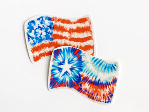 Tie-Dye Flag Stickers - 3