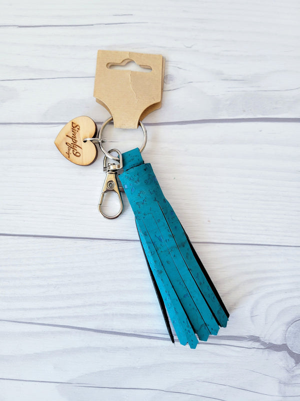 Cork Tassel KeyChain - 6