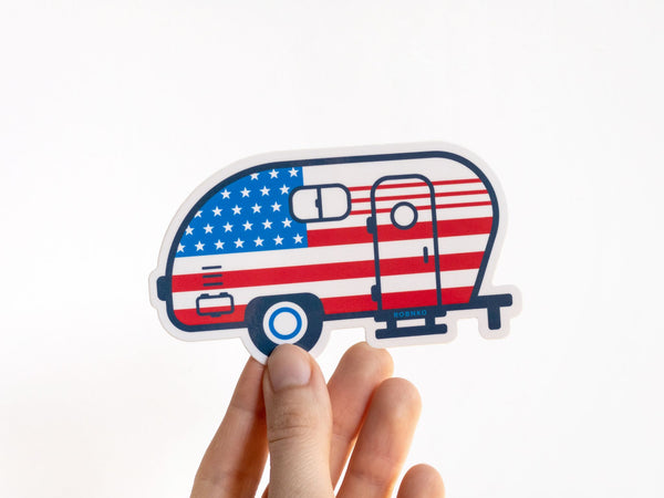 American Flag Vehicle Stickers