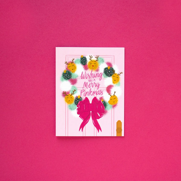 Wishing You A Merry Pinkmas Greeting Card - 2
