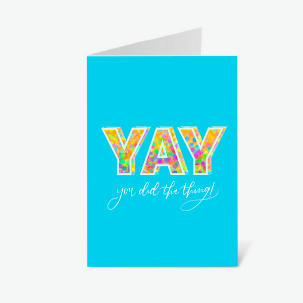 YAY Confetti Celebration Card - 1