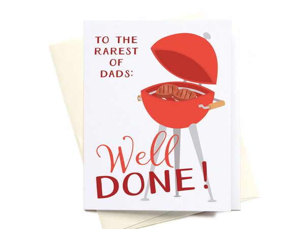 Well Done Grill Greeting Card - HS