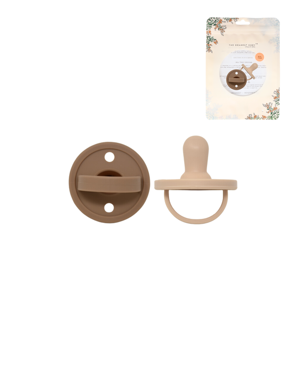 Mod Silicone Pacifier | Fawn & Sand