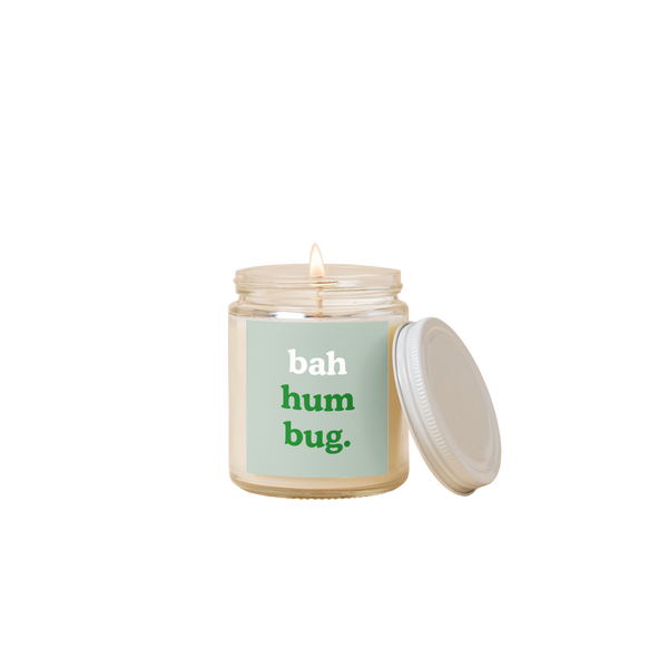 Bah Hum Bug Holiday Candle Jar