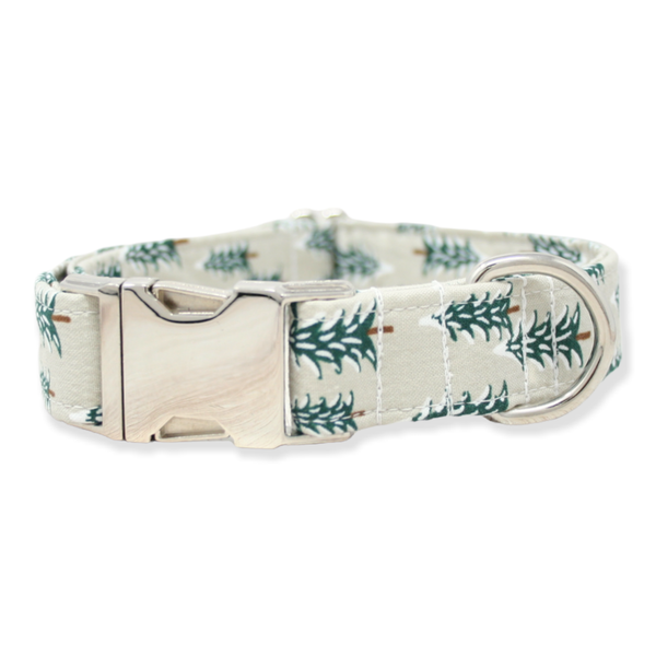 Dog Collar | Fir Tree in Tan