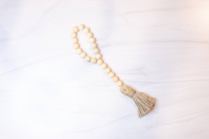 Looped Wood Bead Garland