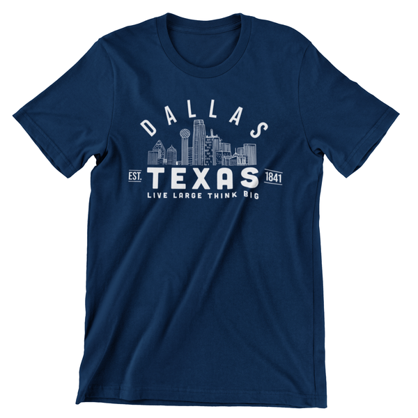 Dallas Texas T-shirt - Navy