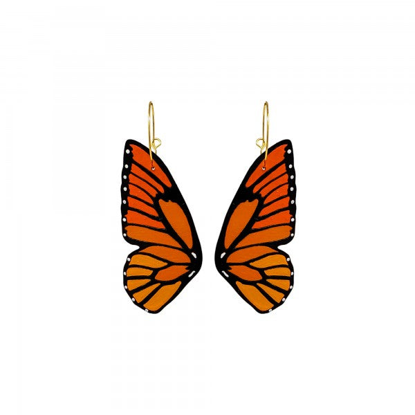 Monarch Butterfly Wing Earrings