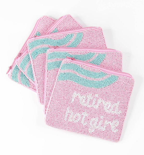 Retired Hot Girl Beaded Coin Purse