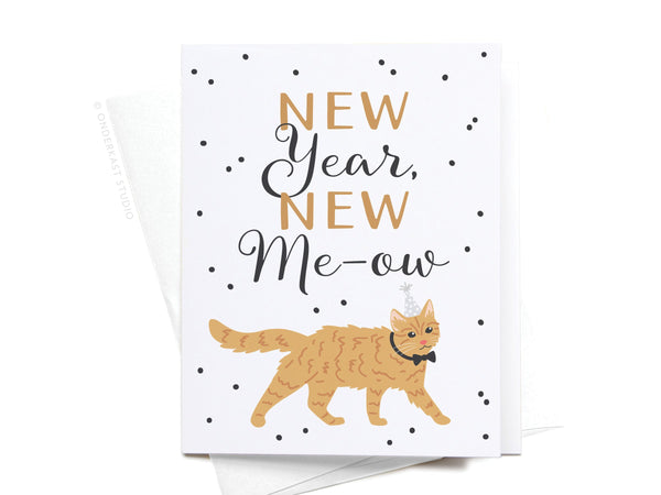 New Year, New Me-ow Greeting Card