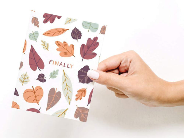 Finally Fall Greeting Card - DS