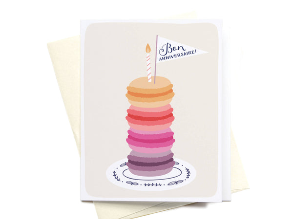 Bon Anniversaire Macrons Greeting Card - RS