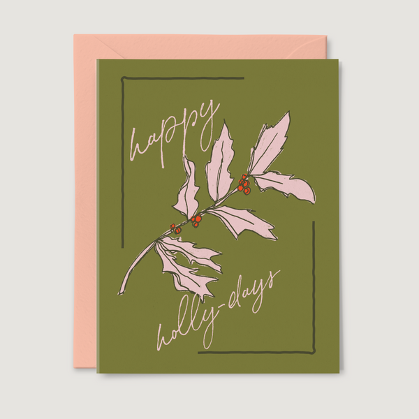 happy holly-days card - 1