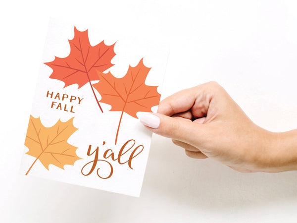 Happy Fall Y'all Greeting Card - DS