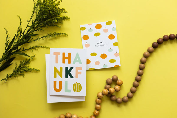 Give Thanks Pumpkins Card - 2
