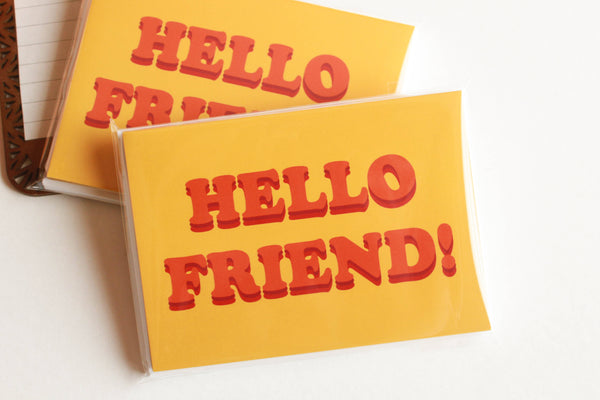 Hello Friend Note Card Set