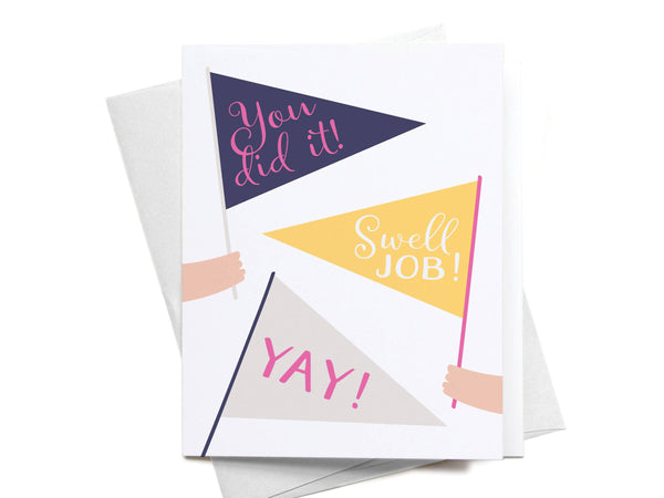 Pennant Flags Congrats Greeting Card - DS