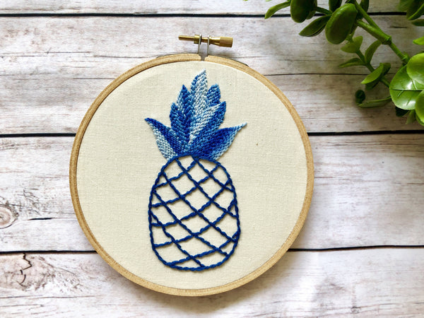 Pineapple Embroidery Hoop