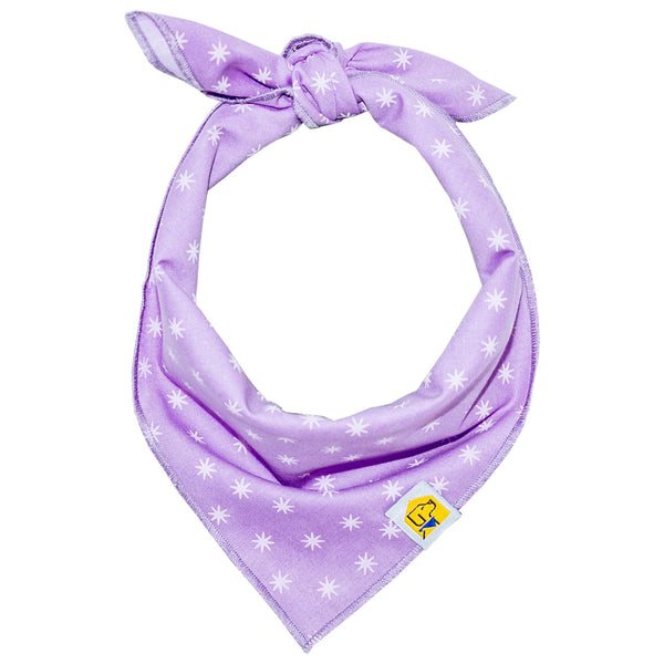 Lovely Lavender Sparks Dog Bandana - 1