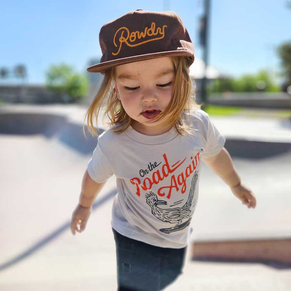 On The Road Again Kids Tee - Natural