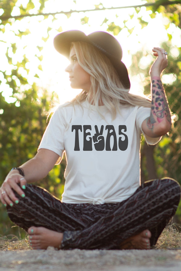 Peace Texas Tee - Natural