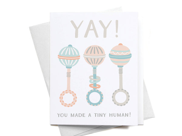 Yay! You Made a Tiny Human! Greeting Card - RS