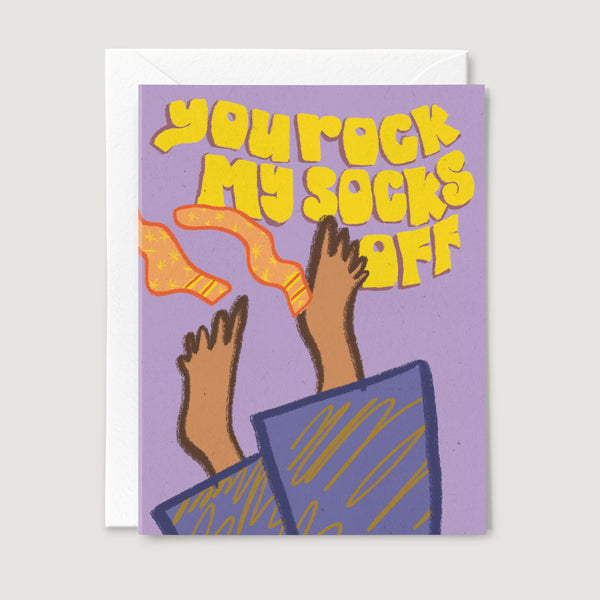 you rock my socks off card - 1