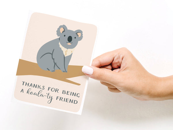 Thanks for Being a Koala-ty Friend Greeting Card - DS