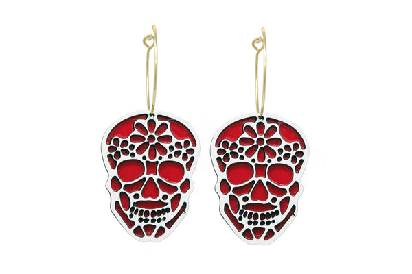 Sugar Skull Cut Out Red - 1
