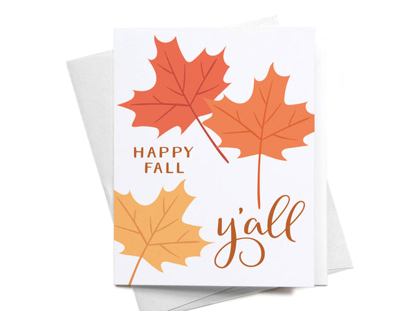 Happy Fall Y'all Greeting Card - DS