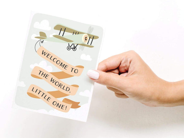 Welcome to the World, Little One! Greeting Card - onderkast-studio